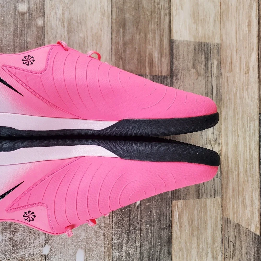 Nike Phantom GX II Academy IC Mens Shoes Sz 11.5 Pink Bright Black Soccer Cleats